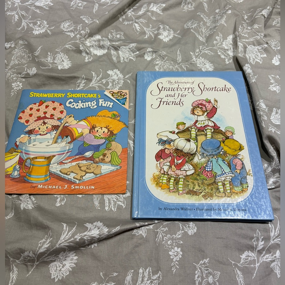 Strawberry shortcake and friends books vintage 80’s cookbook 2pcs